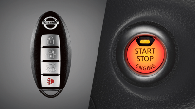 Chave inteligente (I-Key) e botão push start - SENTRA